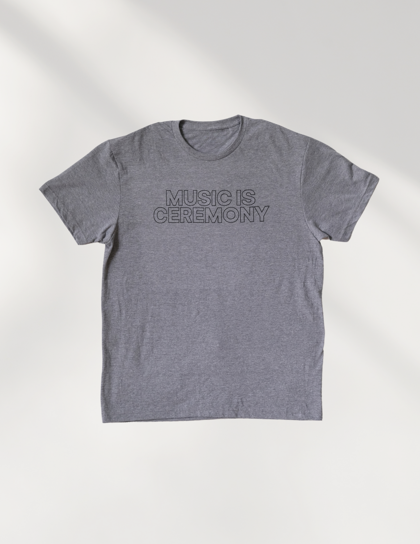 Light Gray Music Is Ceremony Short Sleeve